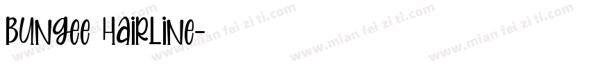 Bungee Hairline字体转换